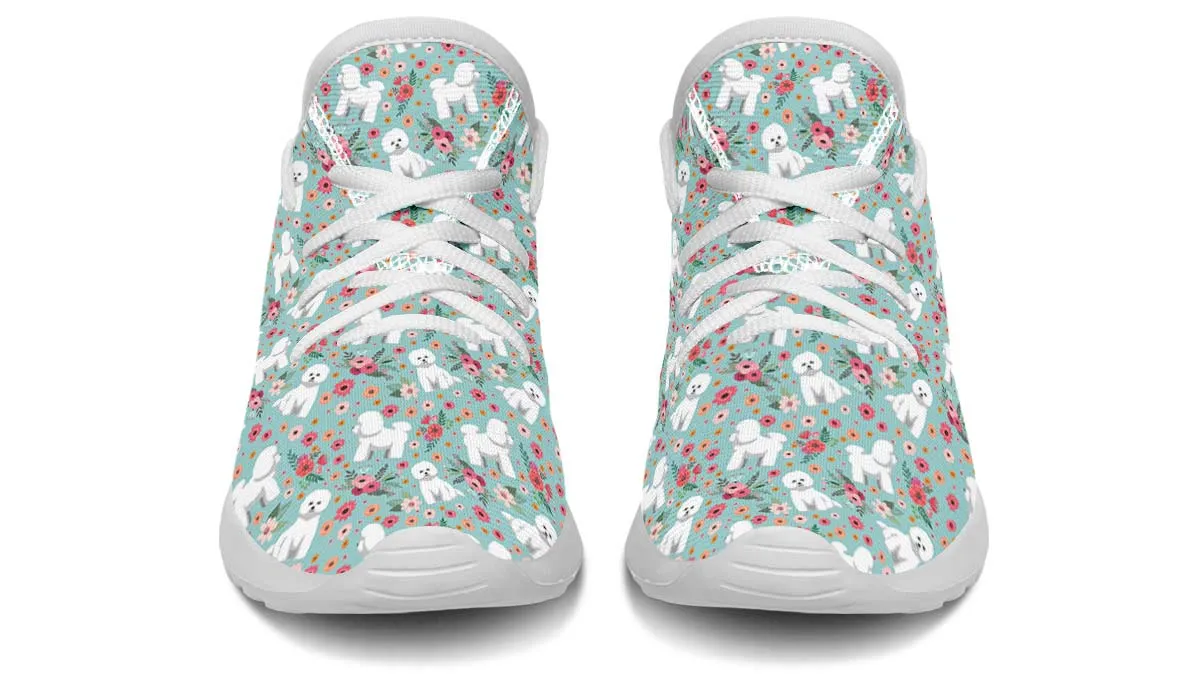 Bichon Frise Flower Kids Sneakers