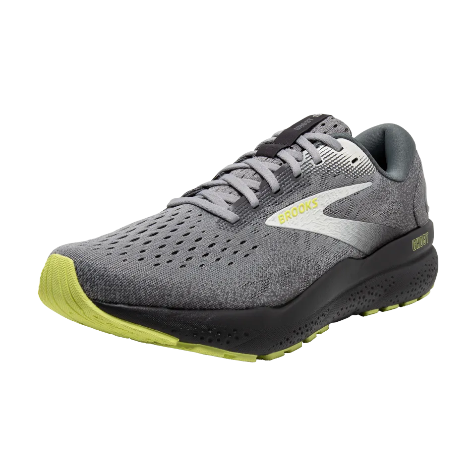 Brooks Men's Ghost 16 D Width Primer/Grey/Lime