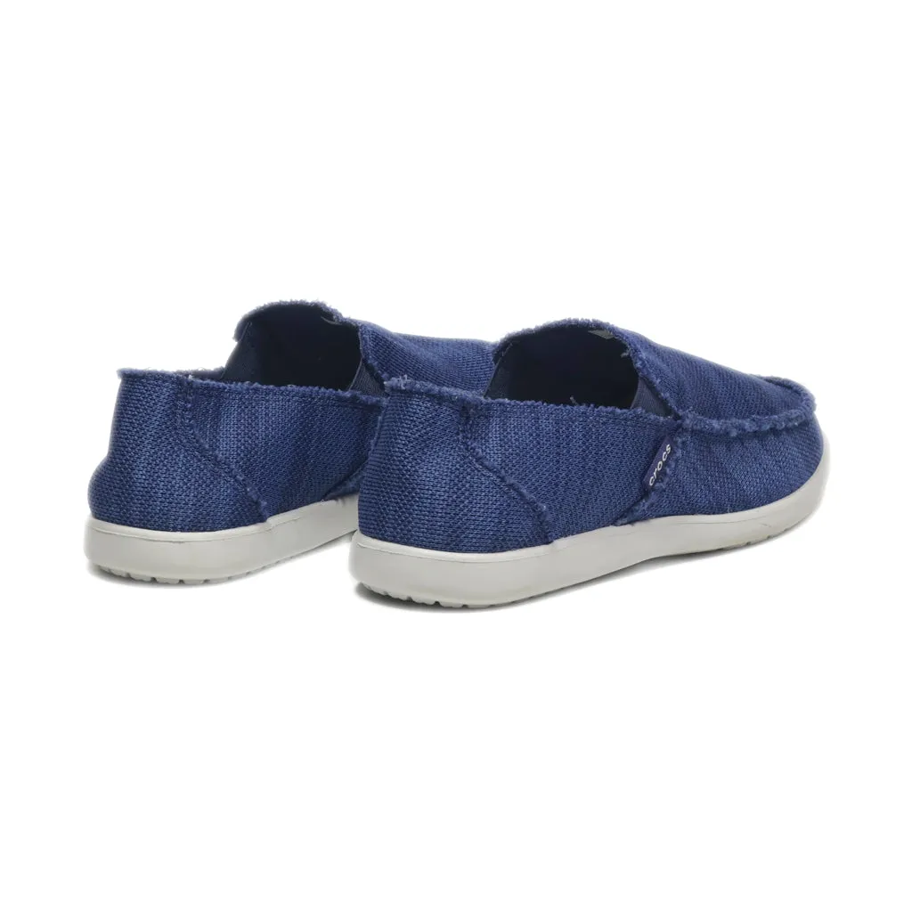 Crocs Loafers Canvas Blue Colour For Men