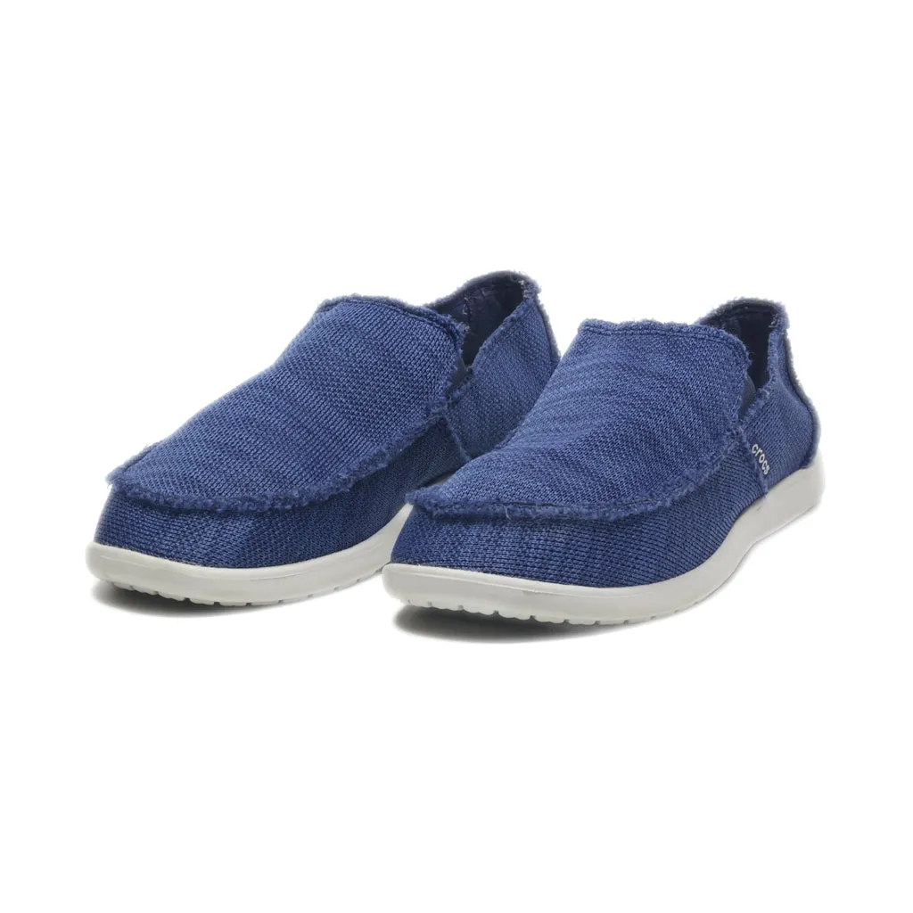 Crocs Loafers Canvas Blue Colour For Men