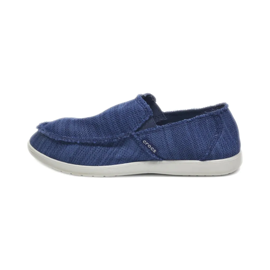 Crocs Loafers Canvas Blue Colour For Men