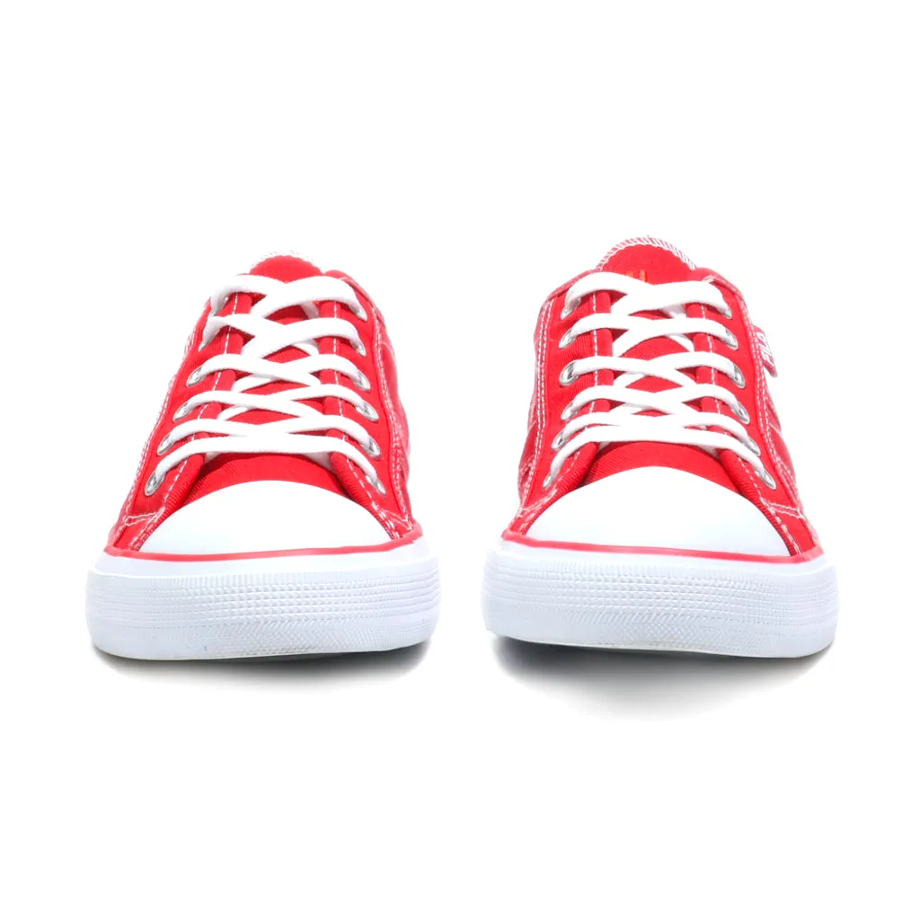 Fila Canvas Trainer Red Low-Top Sneakers Canvas Red Colour For Women