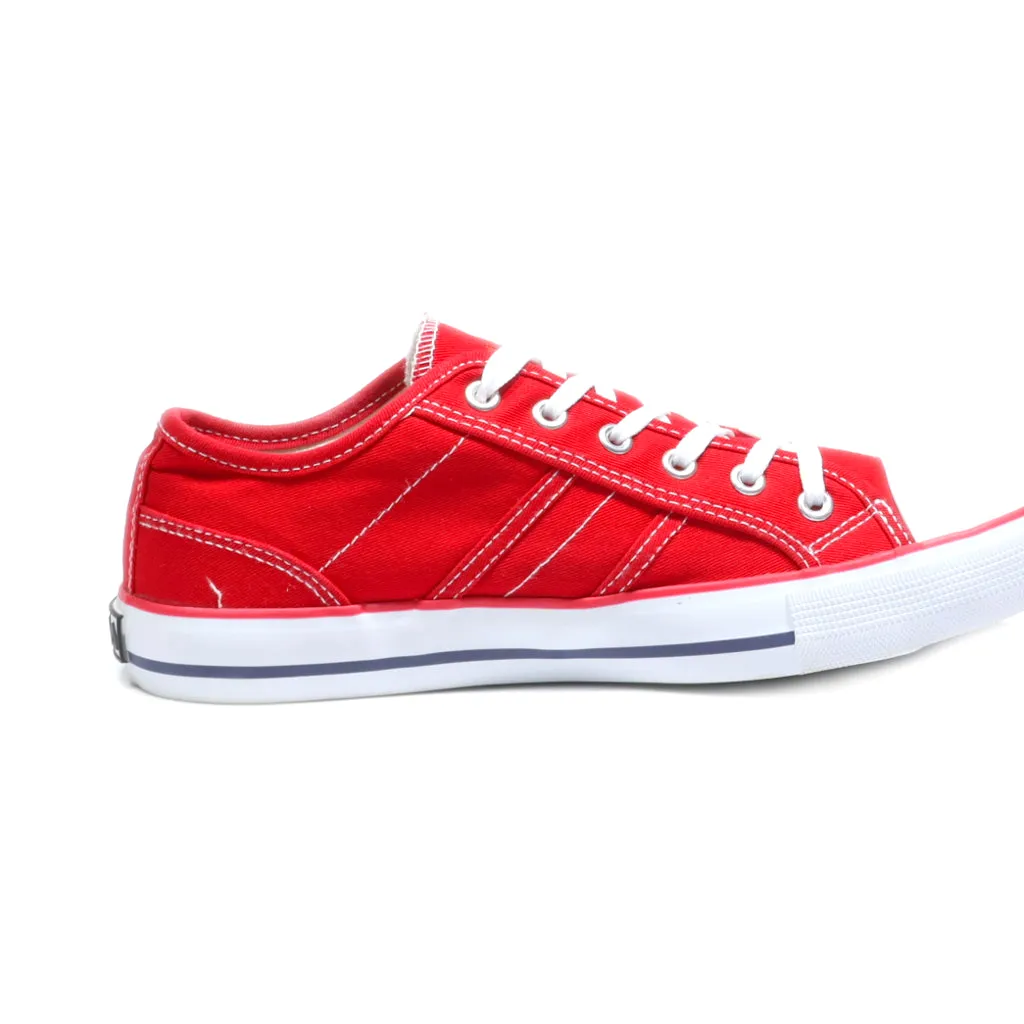 Fila Canvas Trainer Red Low-Top Sneakers Canvas Red Colour For Women