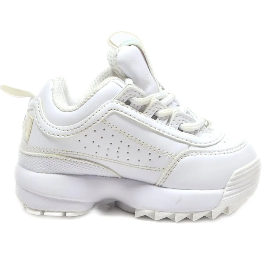 Fila Disraptor Walkers Leather White Colour For Kids