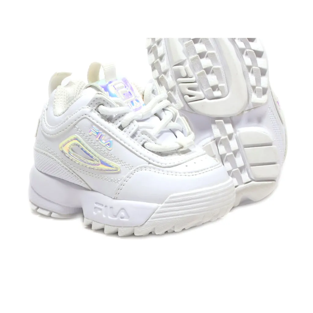 Fila Disraptor Walkers Leather White Colour For Kids