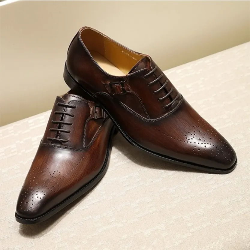 Funki Buys | Shoes | Men's Luxury Genuine Leather Dress Shoe