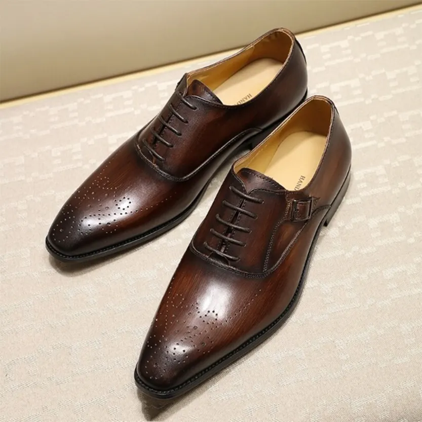 Funki Buys | Shoes | Men's Luxury Genuine Leather Dress Shoe