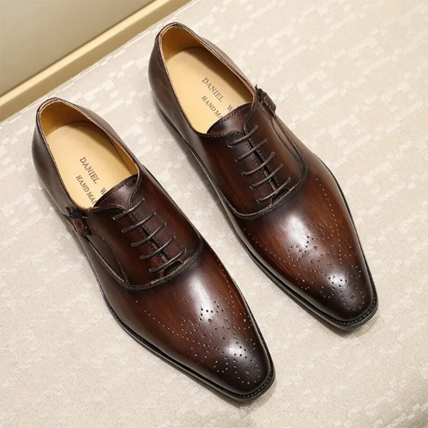 Funki Buys | Shoes | Men's Luxury Genuine Leather Dress Shoe