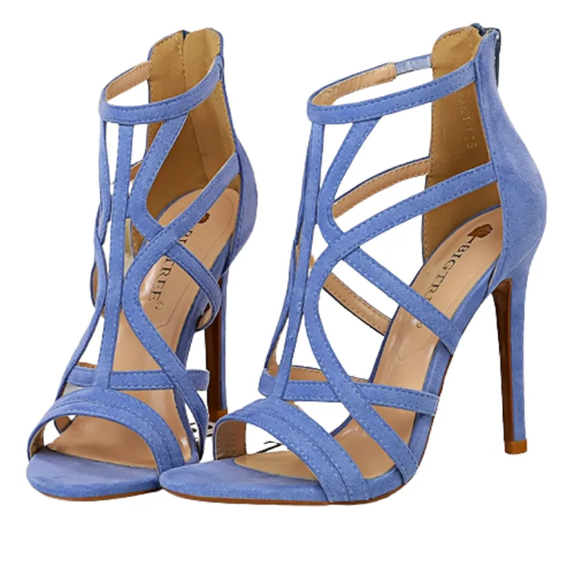 Funki Buys | Shoes | Women's Lattice High Heel Roman Sandals