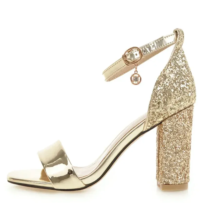 Funki Buys | Shoes | Women's Luxury Silver Gold Party Sandals