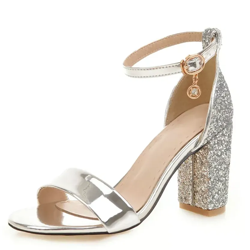 Funki Buys | Shoes | Women's Luxury Silver Gold Party Sandals