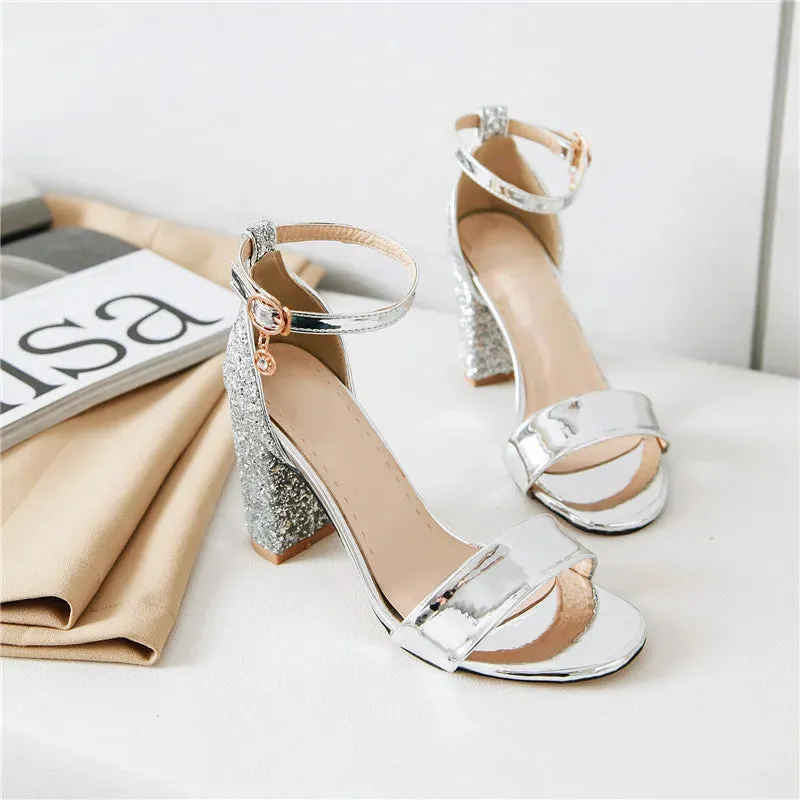 Funki Buys | Shoes | Women's Luxury Silver Gold Party Sandals