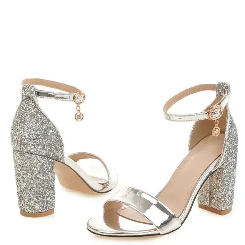 Funki Buys | Shoes | Women's Luxury Silver Gold Party Sandals