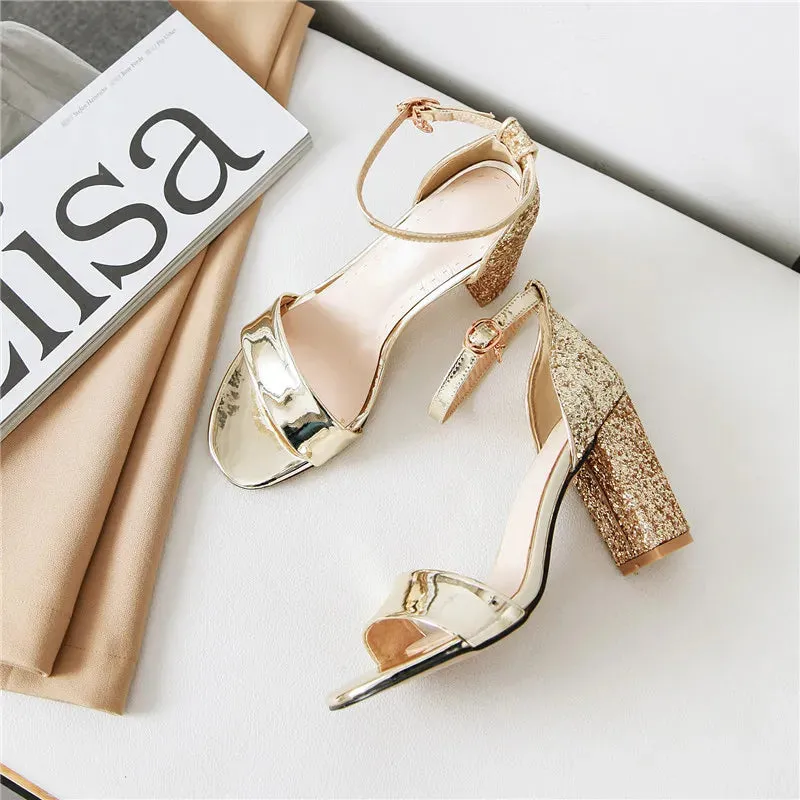 Funki Buys | Shoes | Women's Luxury Silver Gold Party Sandals