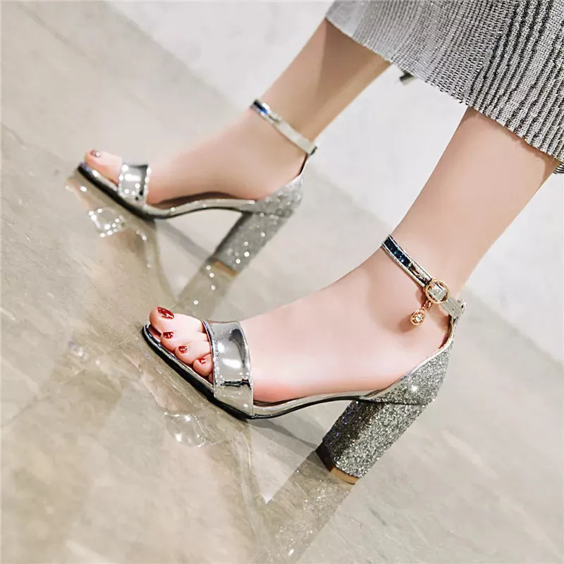 Funki Buys | Shoes | Women's Luxury Silver Gold Party Sandals