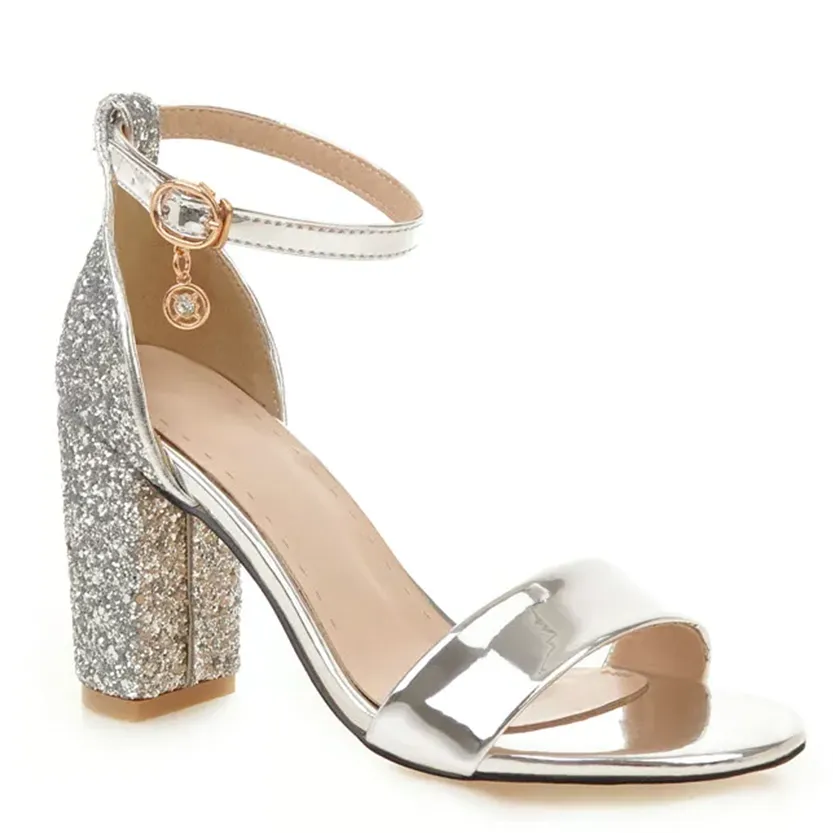 Funki Buys | Shoes | Women's Luxury Silver Gold Party Sandals