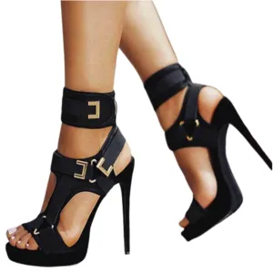 Funki Buys | Shoes | Women's Sky High Strappy Platform Sandal