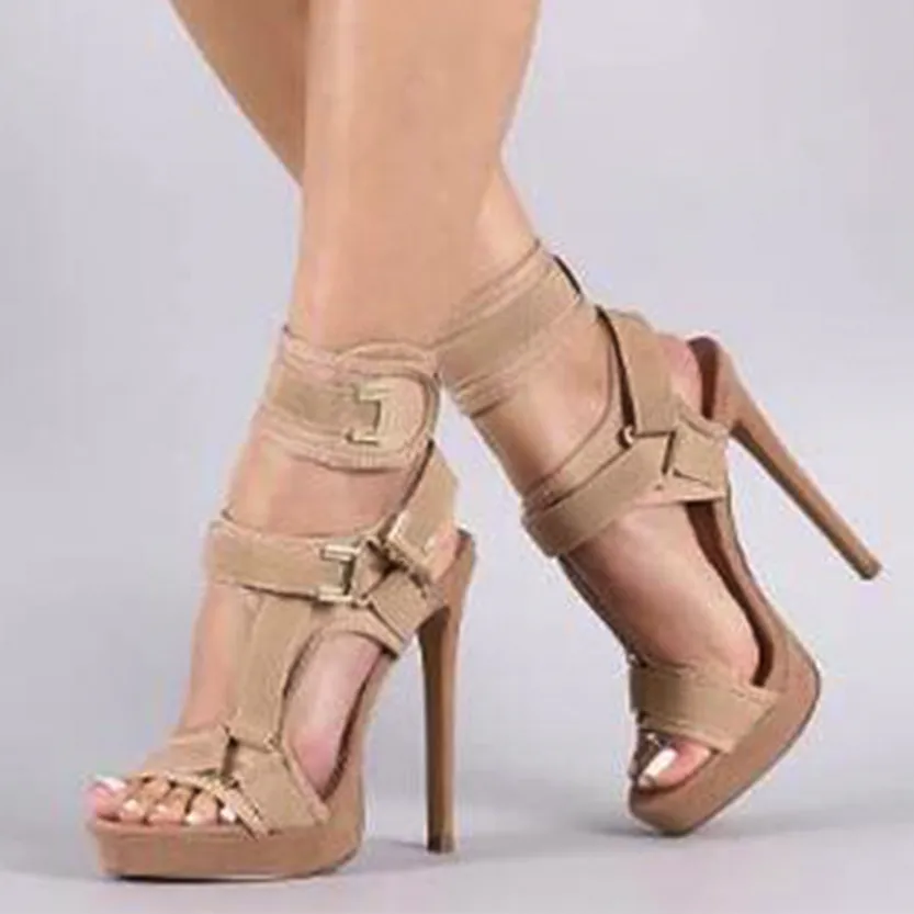 Funki Buys | Shoes | Women's Sky High Strappy Platform Sandal