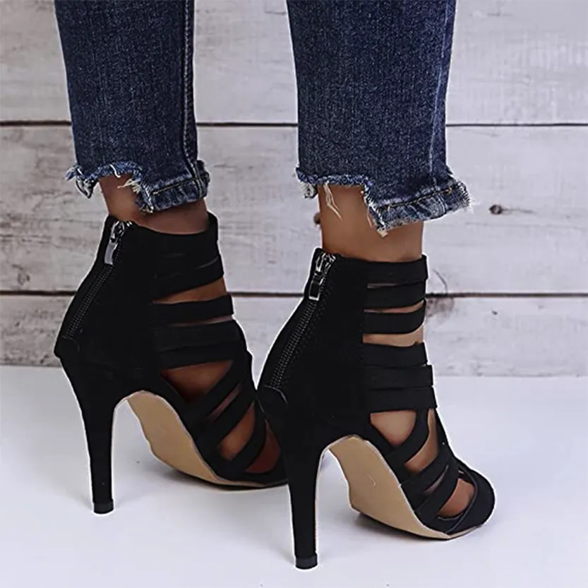 Funki Buys | Shoes | Women's Strappy High Heel Sandals