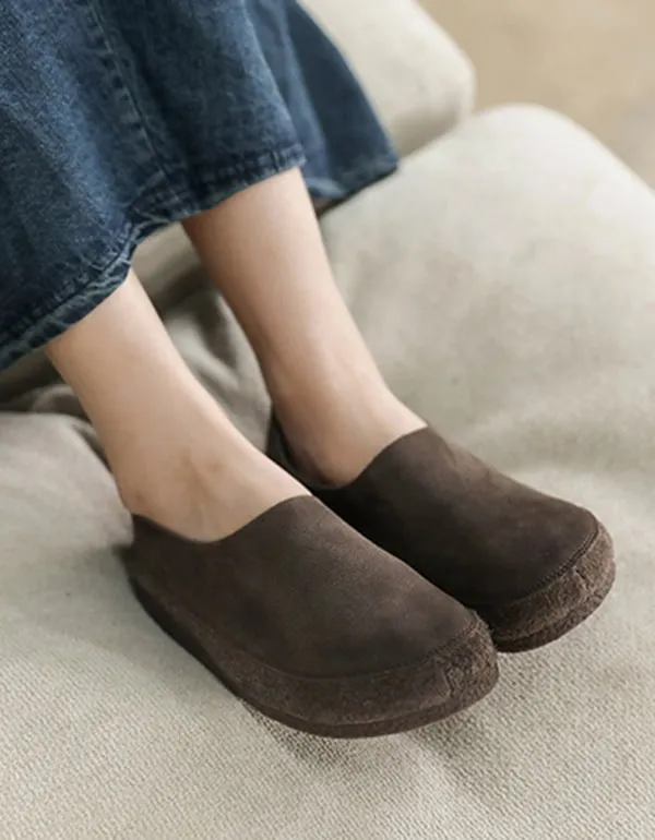 Handmade Comfortable Leather Retro Flat Shoes