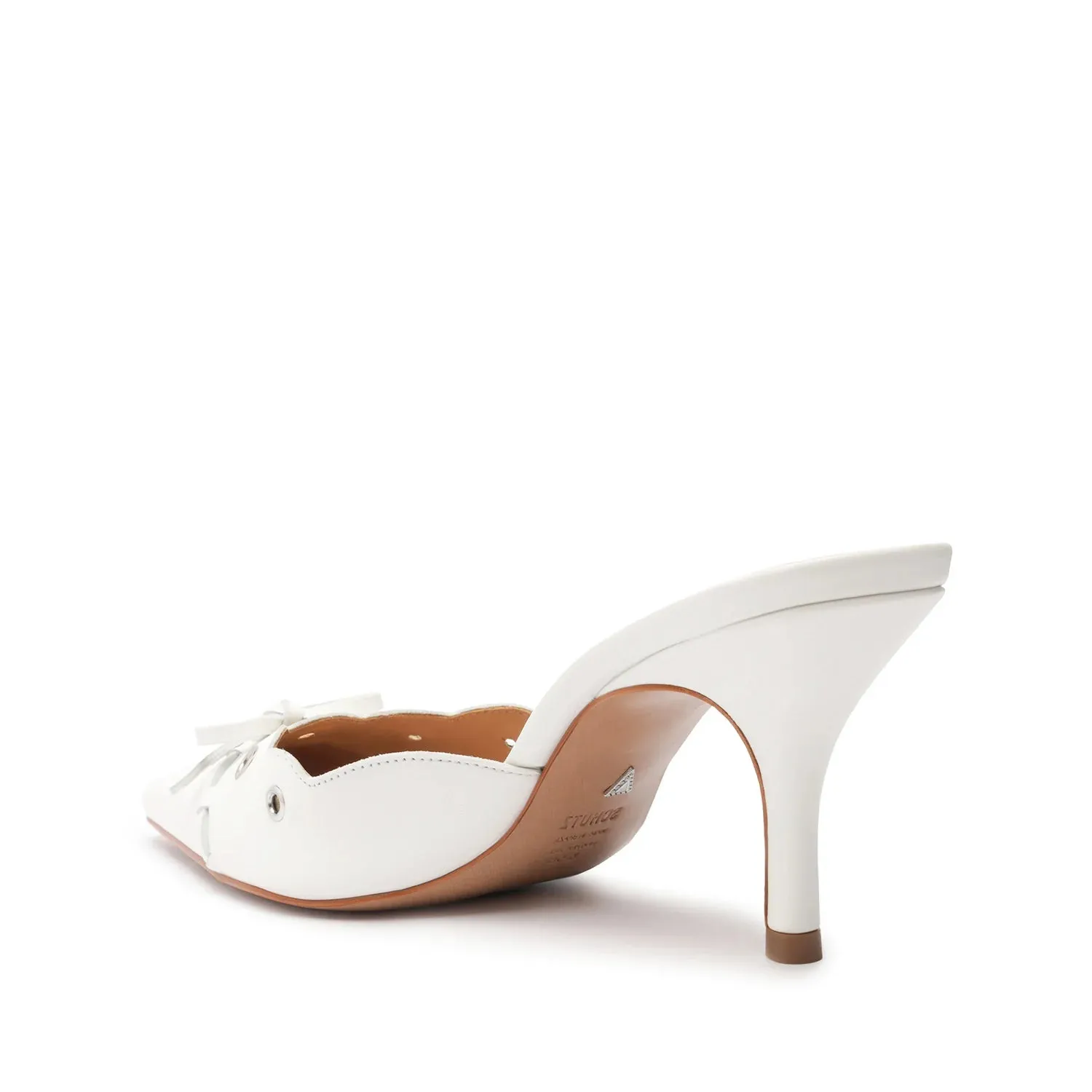 Hilly Leather Pump - White