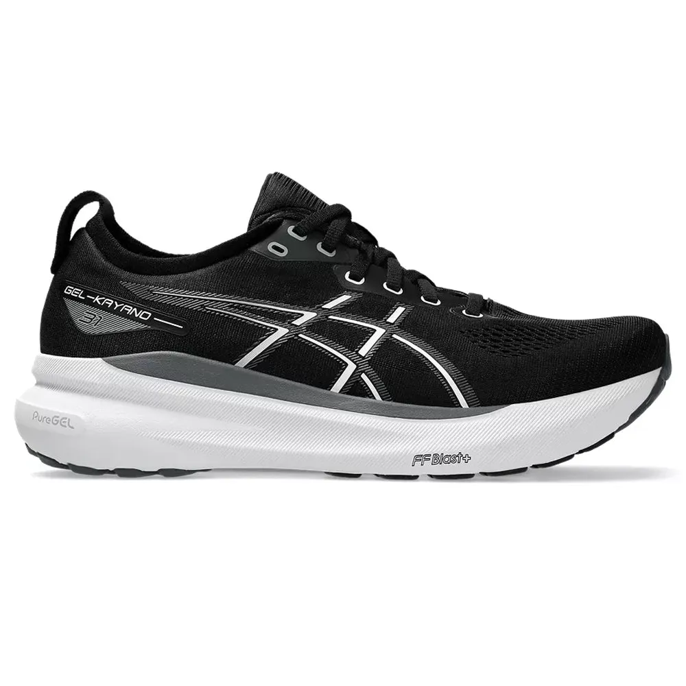 Men's Asics GEL-Kayano 31, Black/White, 11.5 4E Extra Wide