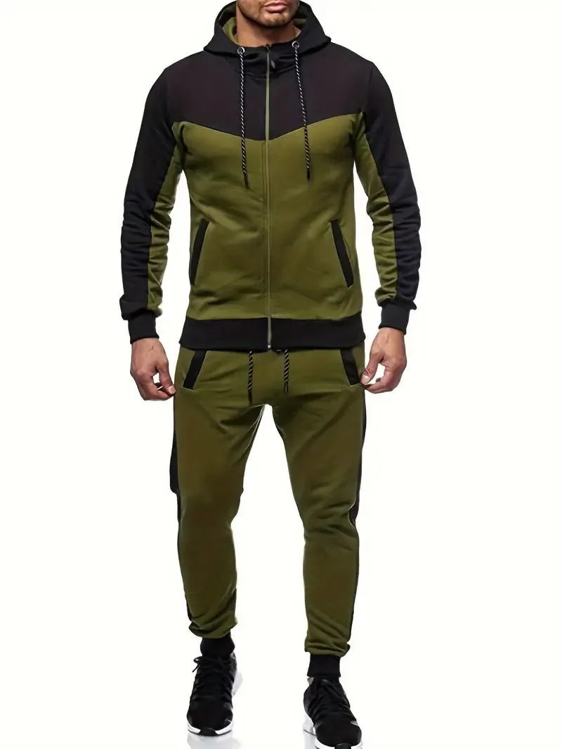 Men's Jogging Workout Tracksuit Set