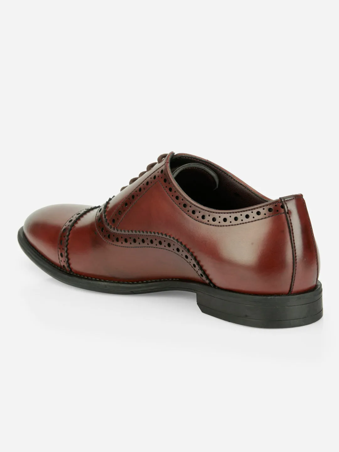 Men's Wine Regular Toe Lace Up Formal (IX2033)