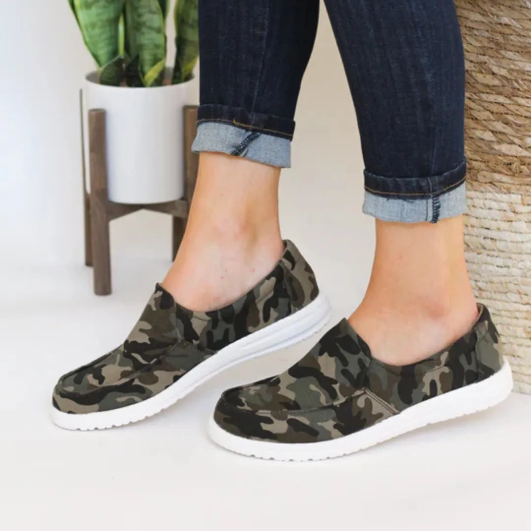 Online Exclusive | Maya Slip- on Sneakers in Camo