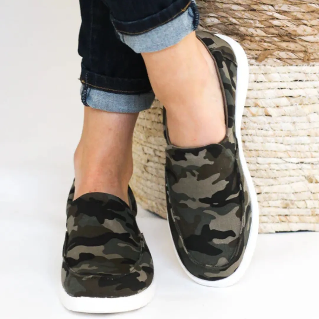 Online Exclusive | Maya Slip- on Sneakers in Camo