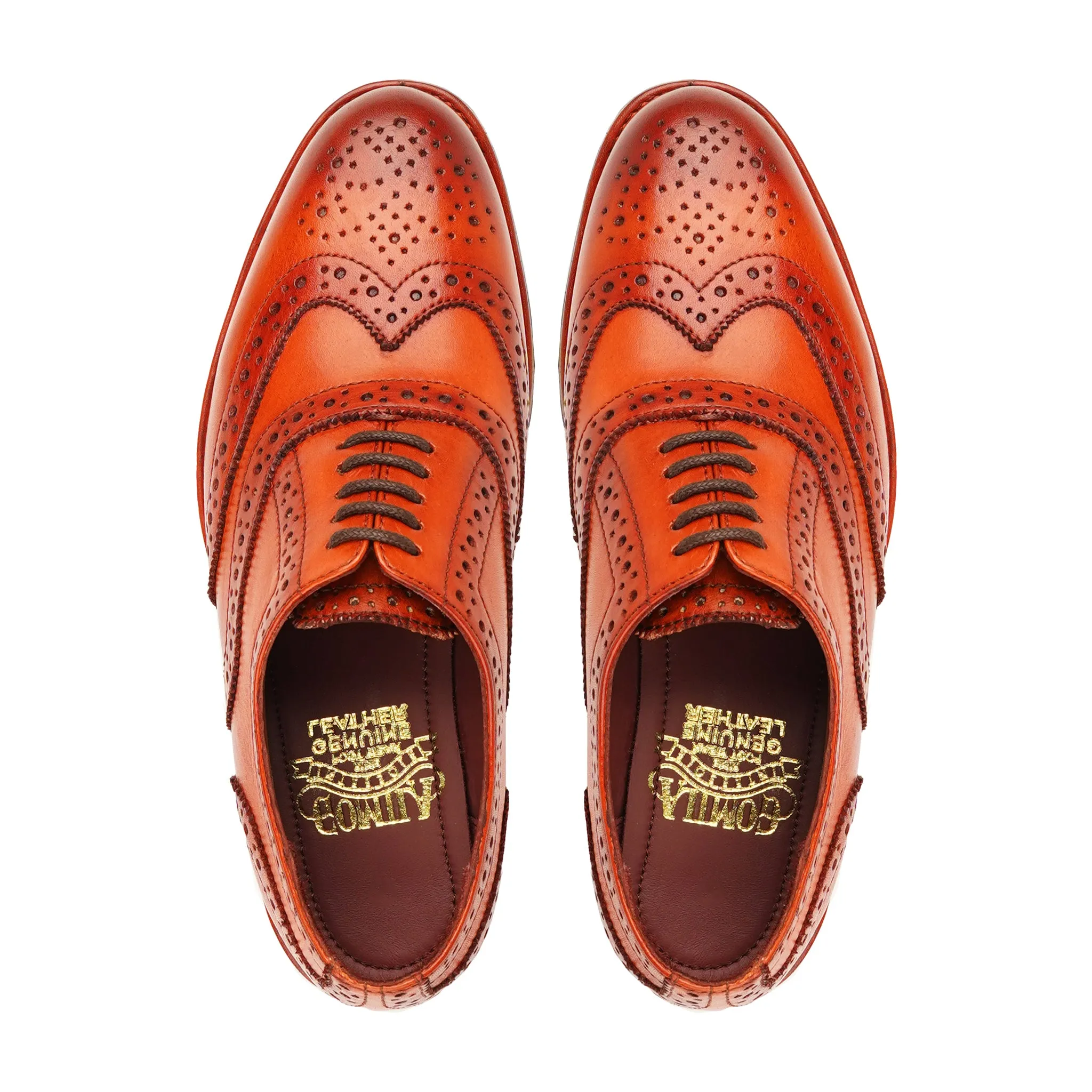 Samoa - Men's Tan Calf Leather Oxford Shoe