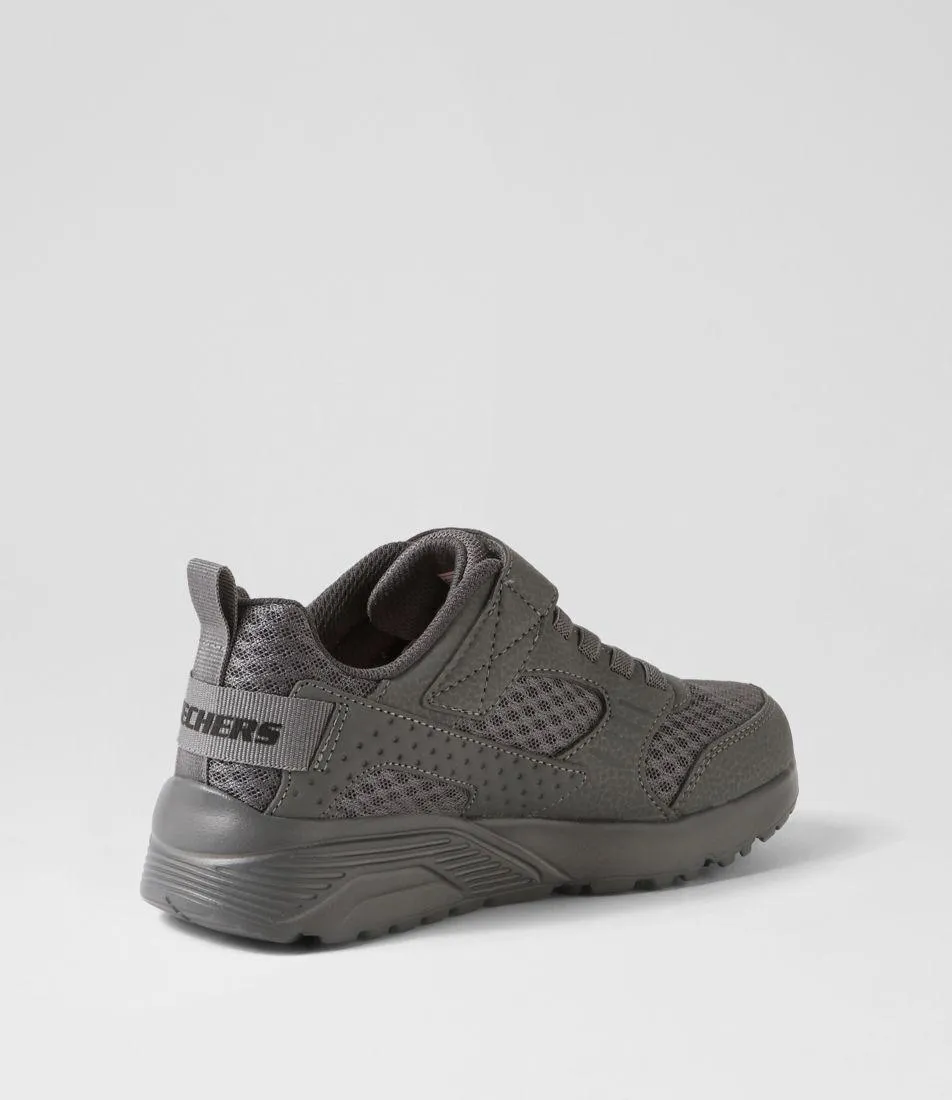 SKECHERS Uno Lite Sneaker - Runners - Charcoal - Shoe - Kids