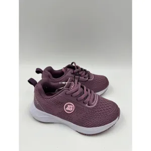 Small Kid Size 10, Purple Laced Sneakers with White Sole