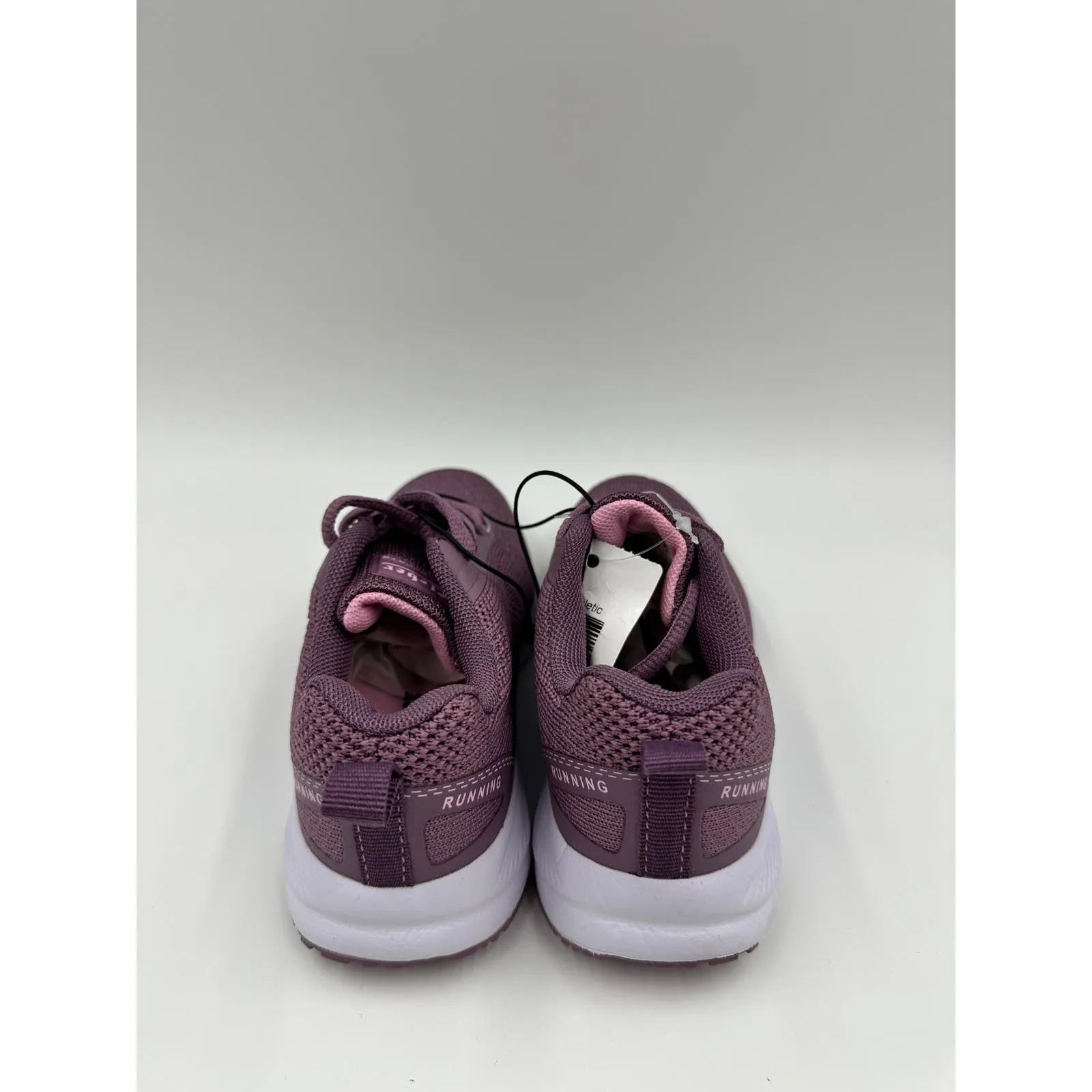 Small Kid Size 10, Purple Laced Sneakers with White Sole