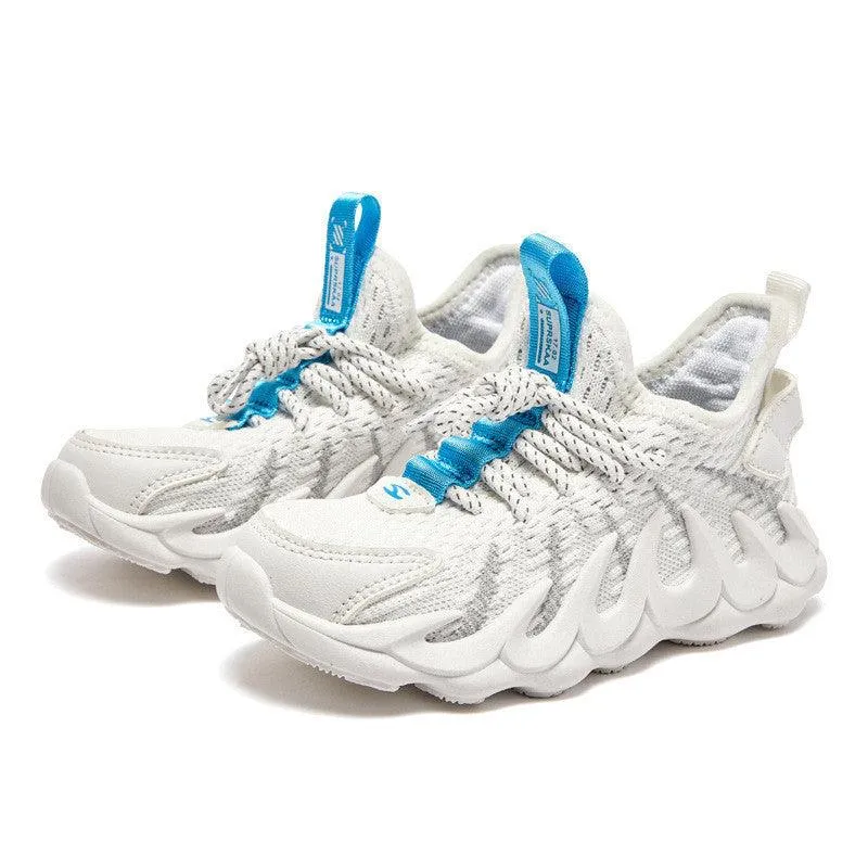 StrideMax Fly-Woven Sports Shoes – Lightweight, Breathable & Durable for Active Kids