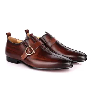 Terry Taylors Coffee Brown Side Buckle Formal Shoe